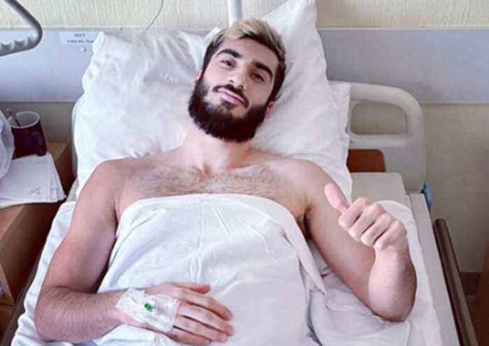 Таджикский футболист Шериддин Бобоев показал, как его увезли на операцию