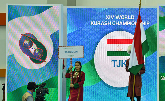 В Ашхабаде состоялась церемония открытия ЧМ по курашу с участием Таджикистана