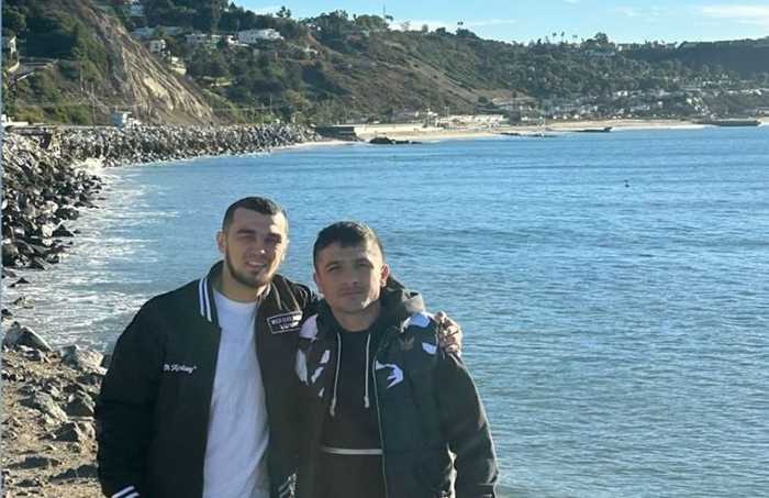 Два боксерских друга – Мухаммад Якубов и Шавкат Рахимов в Калифорнии