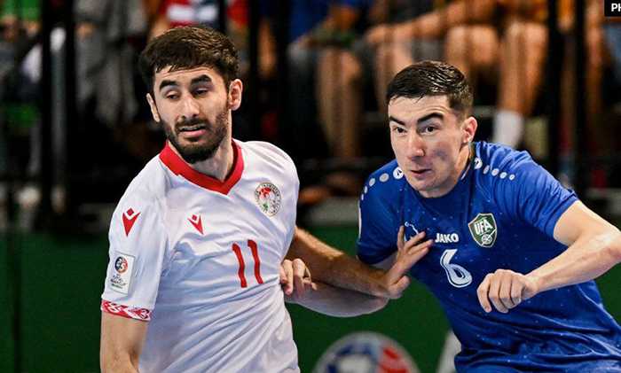 Таджикские футзалисты провели перестрелку с Узбекистаном в матче за третье место