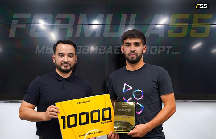 FORMULA55 наградила автора одного из самых красивых голов чемпионата Таджикистана — Ислома Зоирова