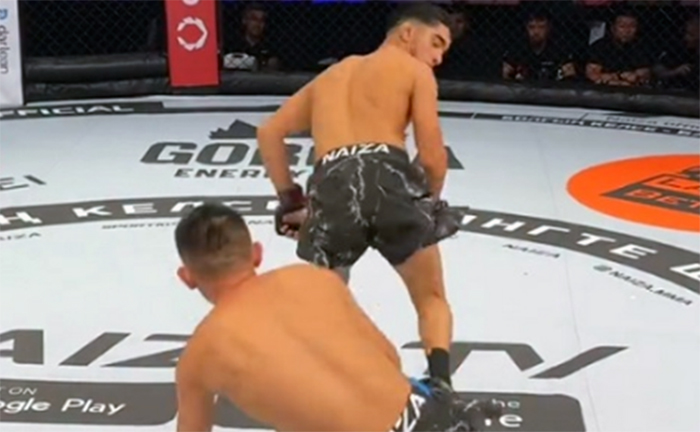 Нокаут года за 28 секунд от таджикского бойца зафиксирован в Казахстане!