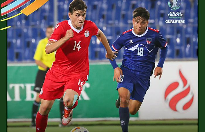 Молодежка Таджикистана разгромила Непал в стартовом матче отбора на Кубок Азии