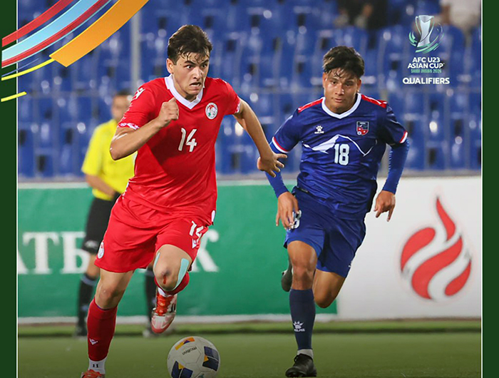 Молодежка Таджикистана разгромила Непал в стартовом матче отбора на Кубок Азии