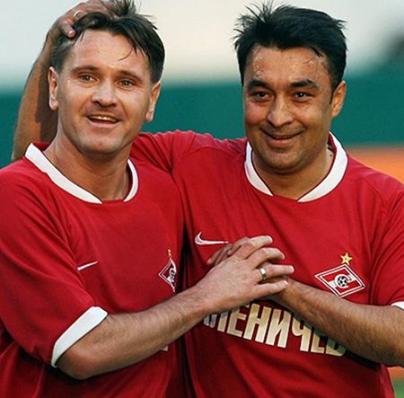 Мухсин Мухаммадиев с Дмитрием Аленичевым